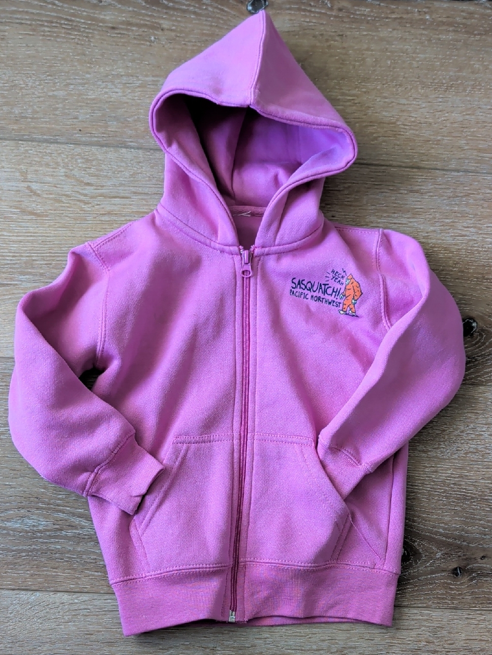 Sasquatch 4t Pink Kids Zip Hoodie